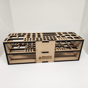 Organizador de escritorio rectangular 10x10x30 cm 3